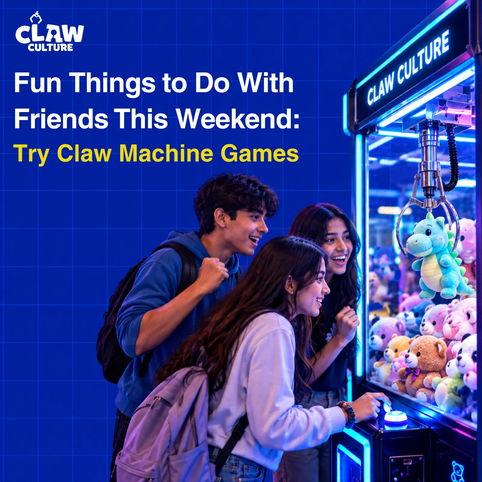 Fun Things To Do With Friends This Weekend: Try Claw Machine Games